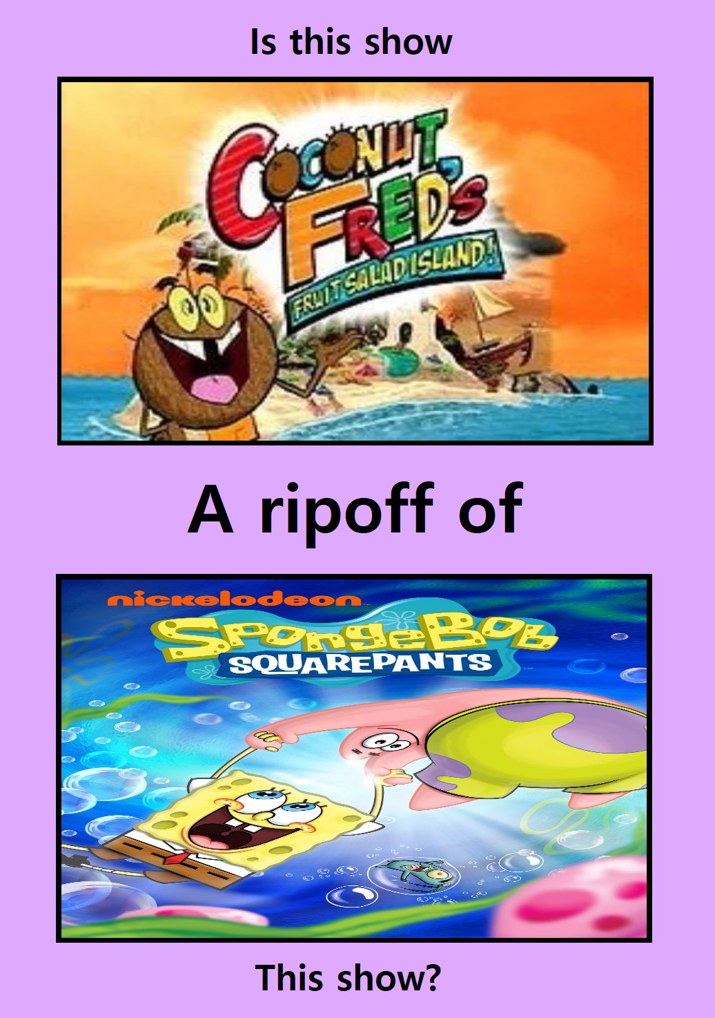 Spongy Ripoff Is Coconut Fred a ripoff of SpongeBob by mnwachukwu16 on DeviantArt