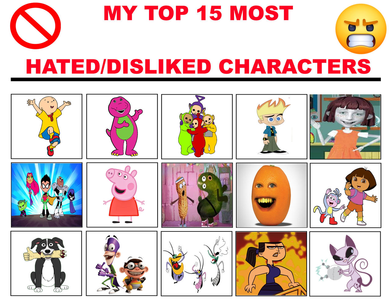 Dislight Characters My Top 15 Most Hated Characters by destinylightsup by mnwachukwu16 on ...