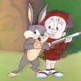 Bugs Bunny and Elmer Fudd as Childhood Friends