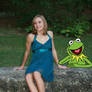 Kermit the Frog and Lydia Jones