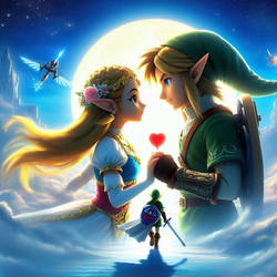 Link and Zelda in Love