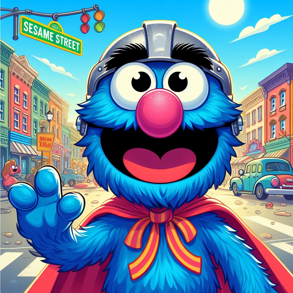 Super Grover from Sesame Street by mnwachukwu16 on DeviantArt