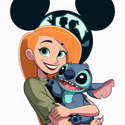 DISNEY CROSSOVER - KIM + STITCH (AI Art)