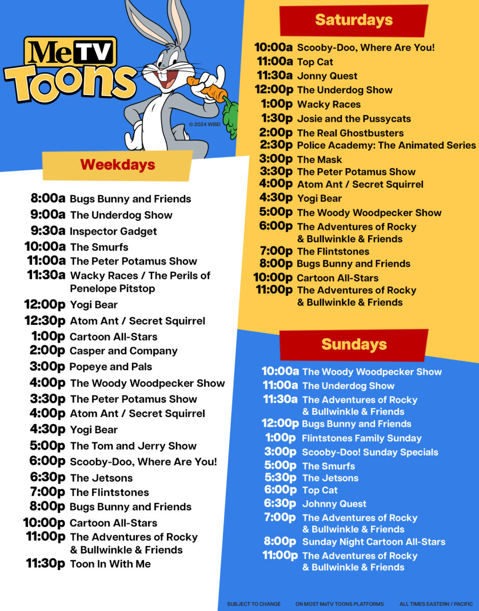 MeTV Toons First Schedule By Mnwachukwu16 On DeviantArt metv-toons-first-schedule-by-mnwachukwu16-on-deviantart