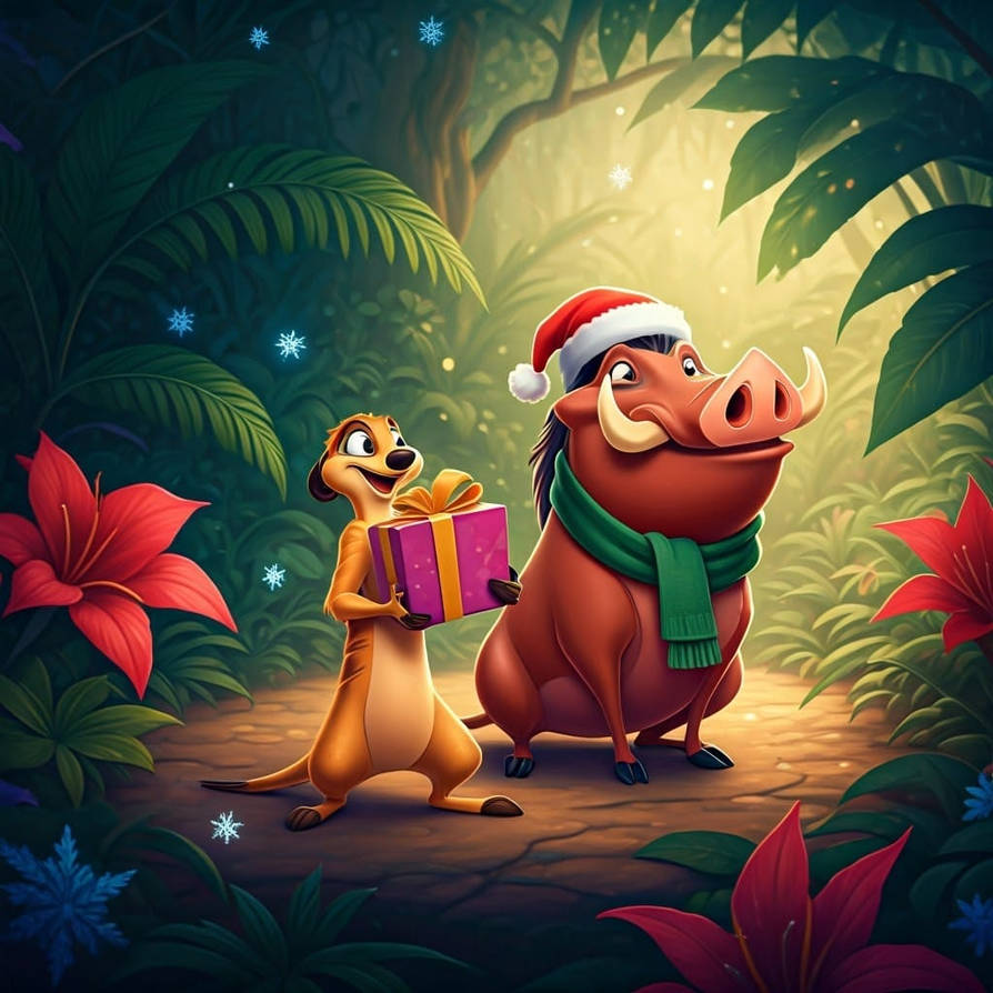 LION KING CHRISTMAS TIMON AND PUMBAA By Mnwachukwu16 On DeviantArt lion-king-christmas-timon-and-pumbaa-by-mnwachukwu16-on-deviantart