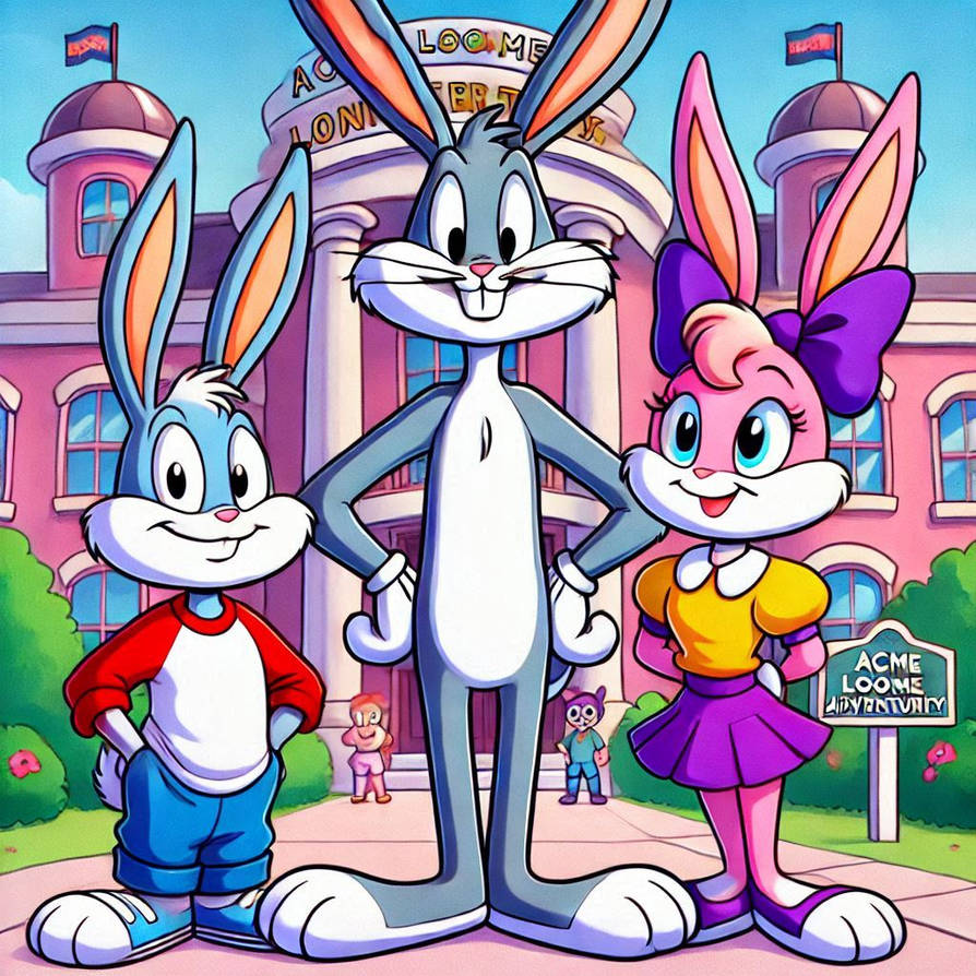 TINY TOONS - BUSTER, BABS, AND BUGS BUNNY (AI Art) by mnwachukwu16 on ...