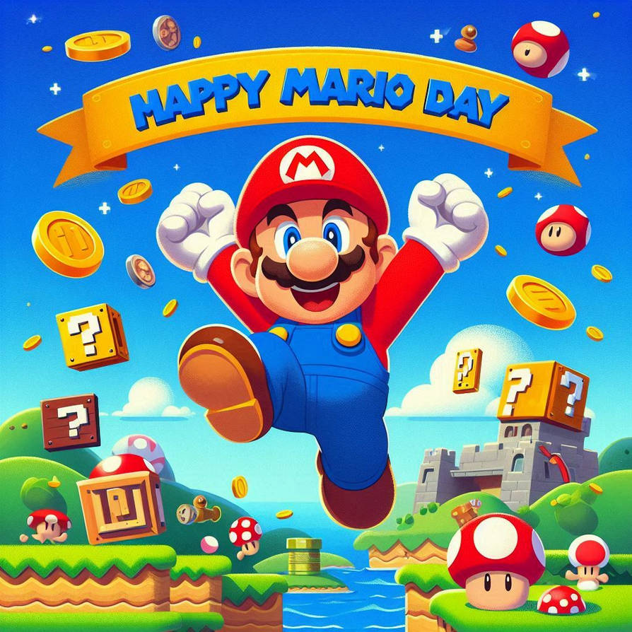 HAPPY MARIO DAY 2025! by mnwachukwu16 on DeviantArt