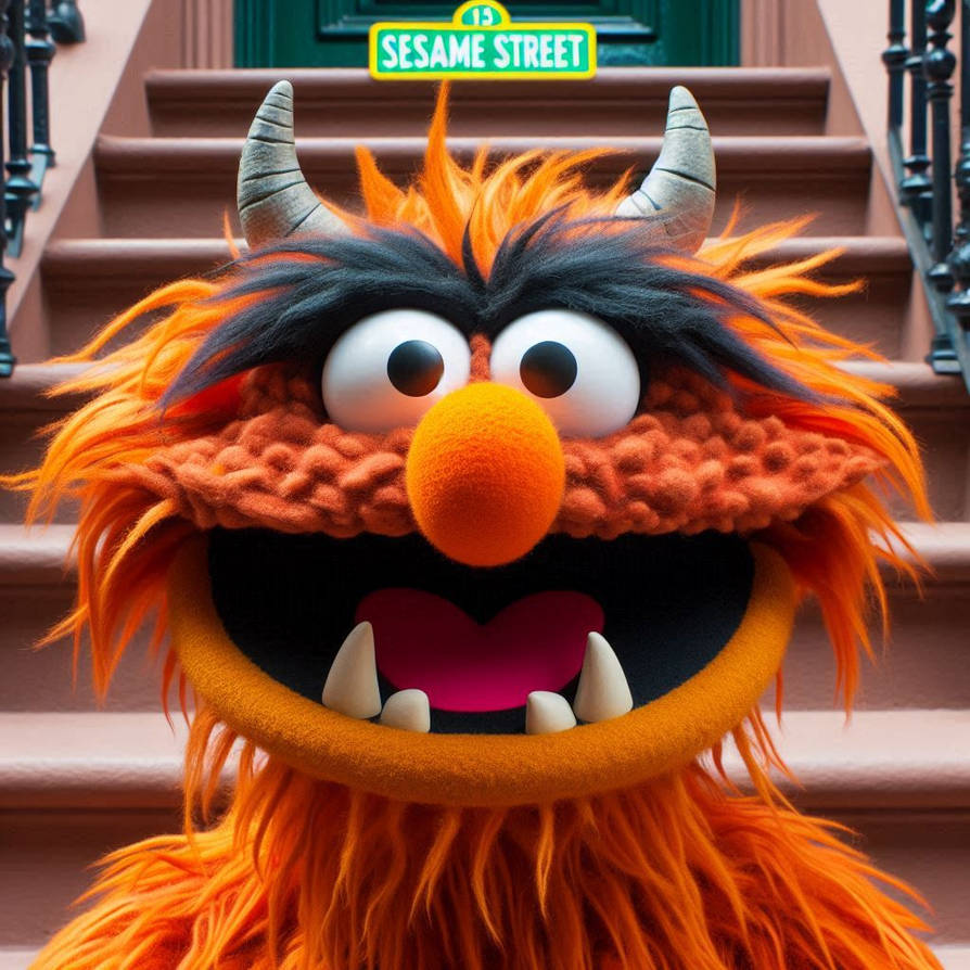 SESAME STREET MUPPET MONSTER FRAZZLE (Bing AI) by mnwachukwu16 on ...