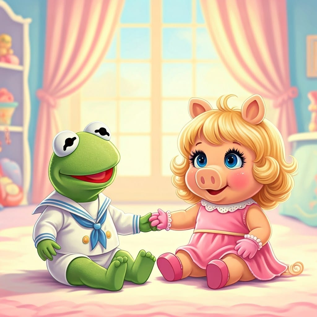 MUPPET BABIES KERMIT PIGGY NightCafe Studio AI By Mnwachukwu16 On muppet-babies-kermit-piggy-nightcafe-studio-ai-by-mnwachukwu16-on