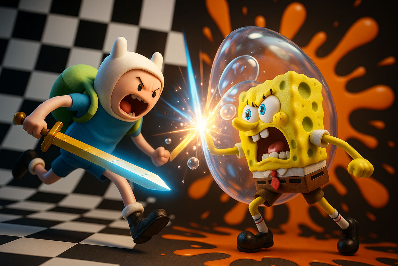 CN vs Nick: Finn vs SpongeBob by mnwachukwu16 on DeviantArt