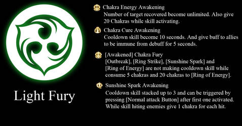 Light Fury Awakening Skill