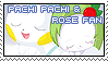 Pachi pachi and rose stamp