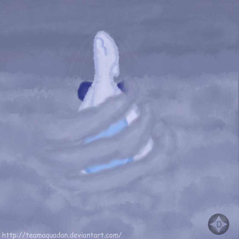 Lugia in the storm