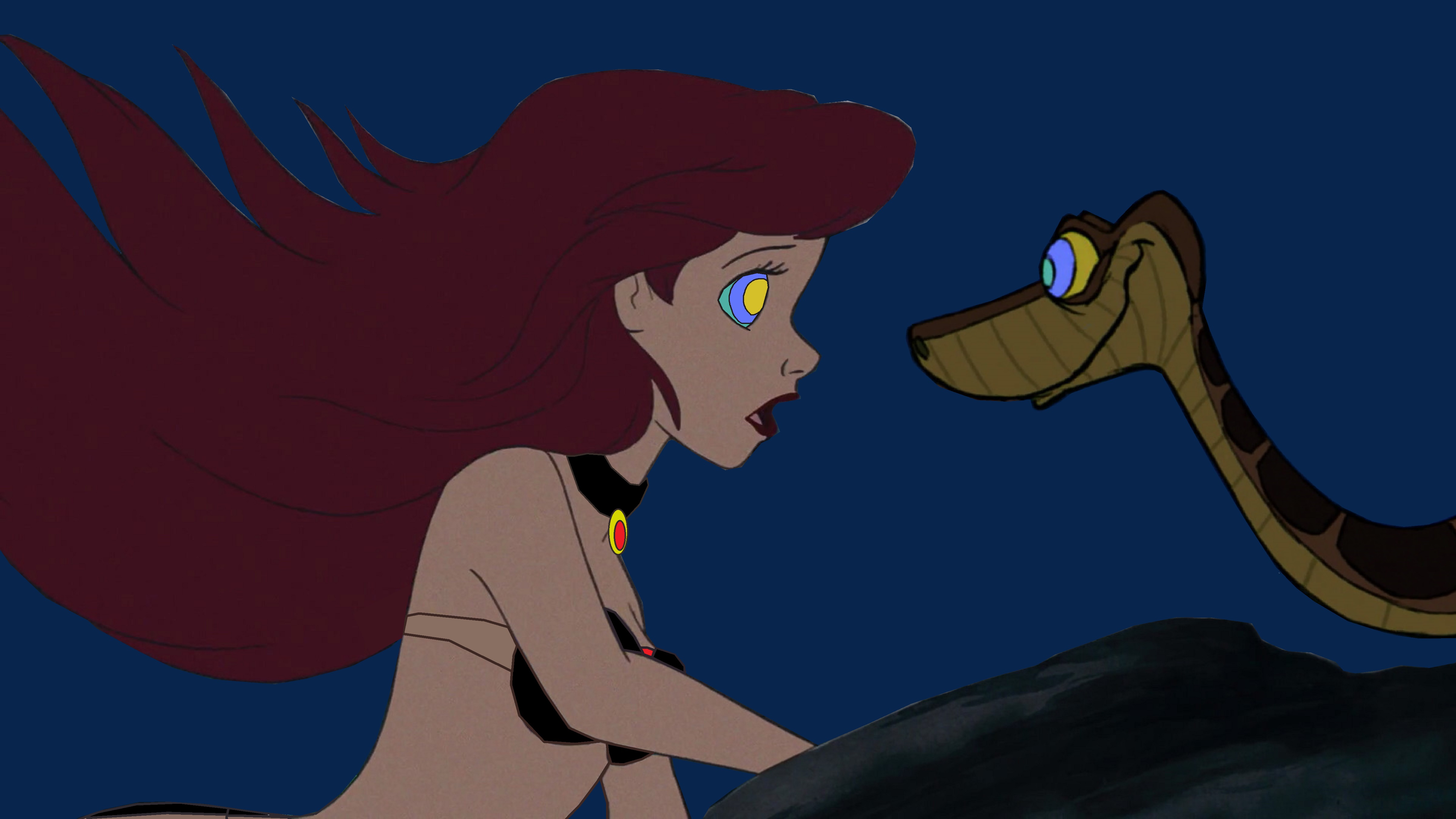 Slave Ariel and Kaa: Look Deeeeeeeeeeeeeply, Slave