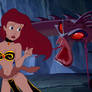 Ariel Runs from The Beast