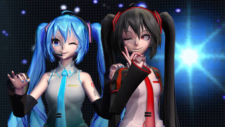 Zatsune and Hatsune Miku Killer Lady