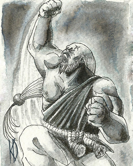 Inktober Day #8: Gouken