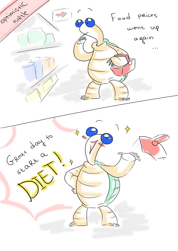 Optimistic Turtle and the World Economy