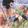 Brook and Zoro