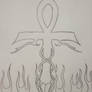 My drawing of an ankh
