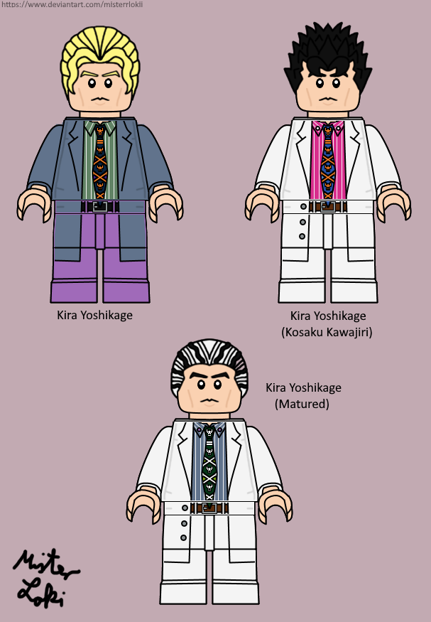 Lego Kira Yoshikage Original Kosaku And Matured By Misterrlokii On Deviantart