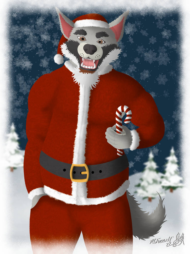 Wulfgar Santa Paws by RGFuzzwolf on DeviantArt