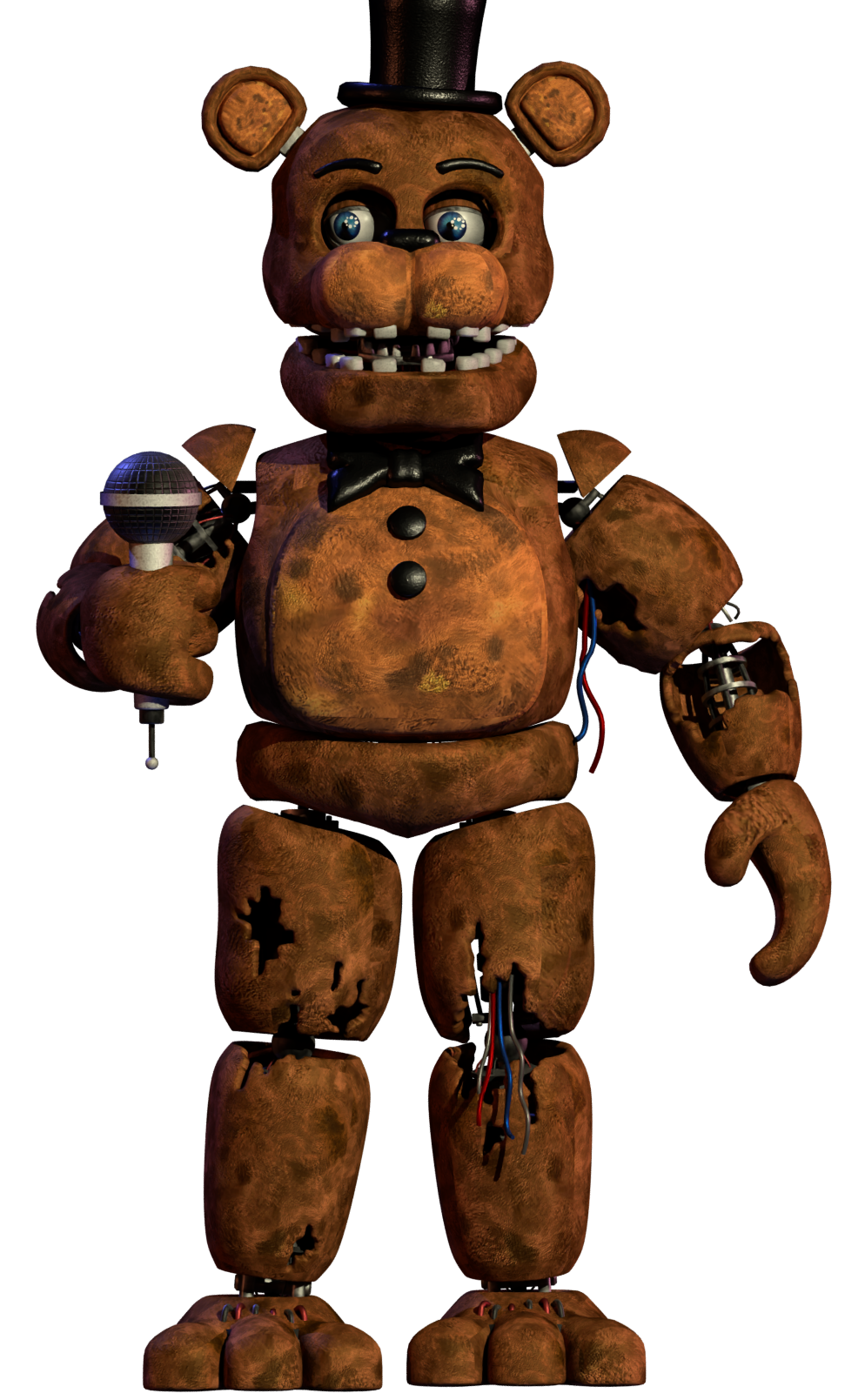 Original Freddy in Withered Freddy's pose — Weasyl