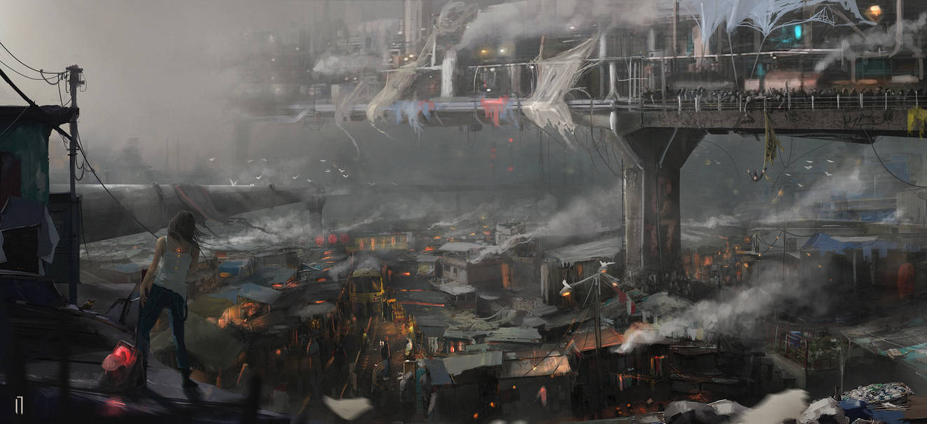 The fog and the city by Seven-teenth The fog and the city by Seven-teenth