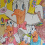 Donald Duck and his nephews celebrate Easter