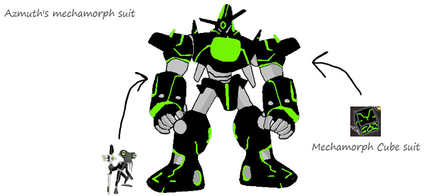 Azmuth's Mechamorph Suit by GreenGreen11 on DeviantArt