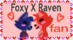 Foxy X Raven - Stamp by 10RaeShyBunny12