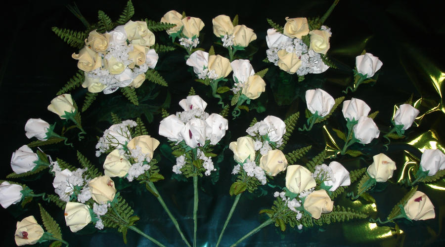wedding origami roses
