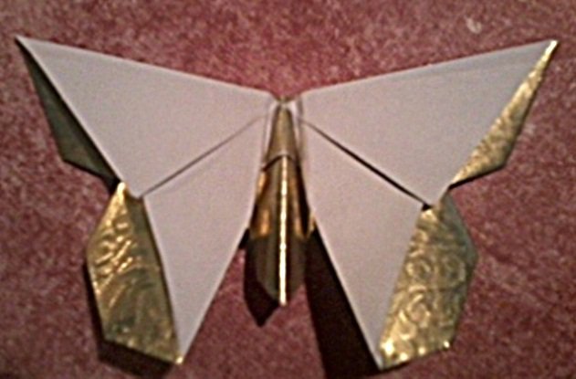 Memorial origami butterfly