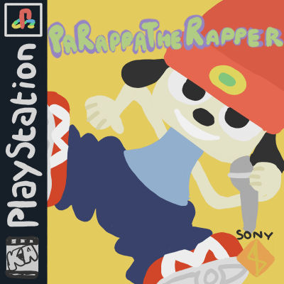 The Rapper 1 4 Parappa The Rapper 1 Boxart by erationaldrawings on DeviantArt