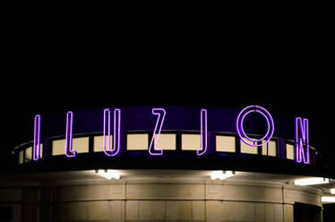 Restored neon of Warsaw's cinema