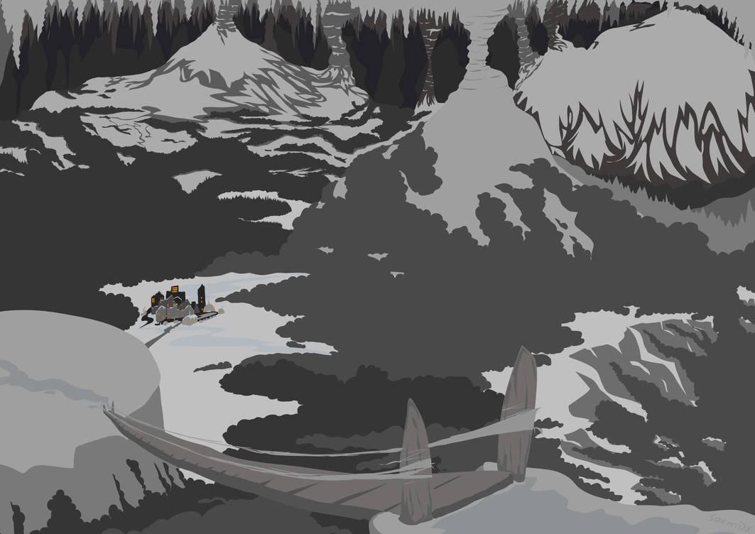 Undertale Snowdin-Area (reimagined) by Saemixx on DeviantArt