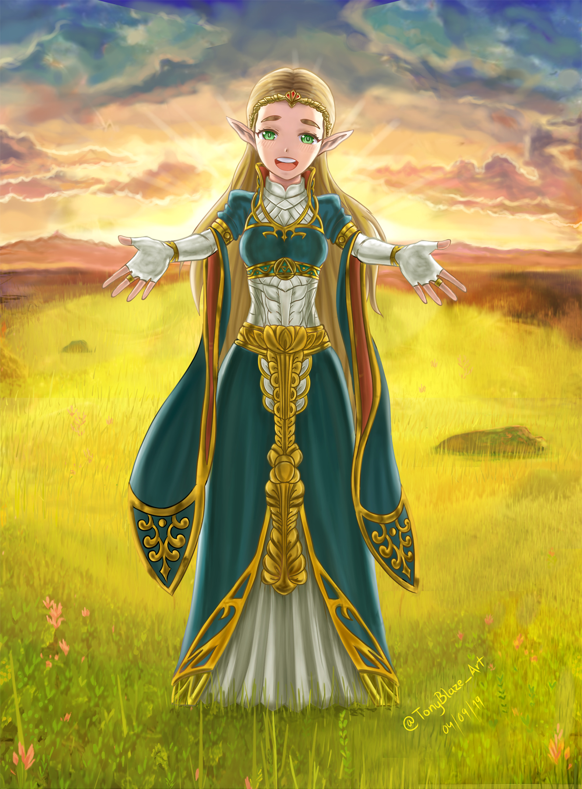 Fan Inspired Princess Zelda dress by auress on DeviantArt