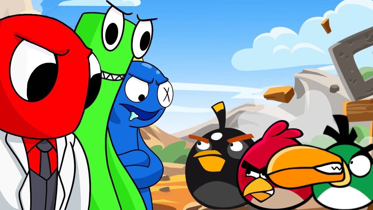 Rainbow friends Vs Angry Birds By GameToons (soon) by alanmedina66 on  DeviantArt