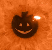 halloween eye close up