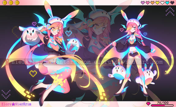 [Closed] Arcade Bunny - Collab Adoptable