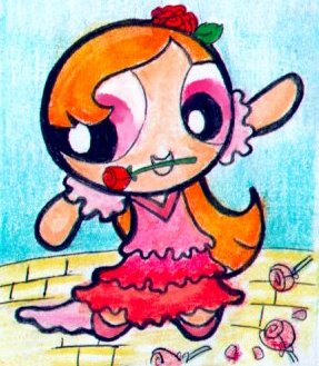 Blossom as a flamenco dancer