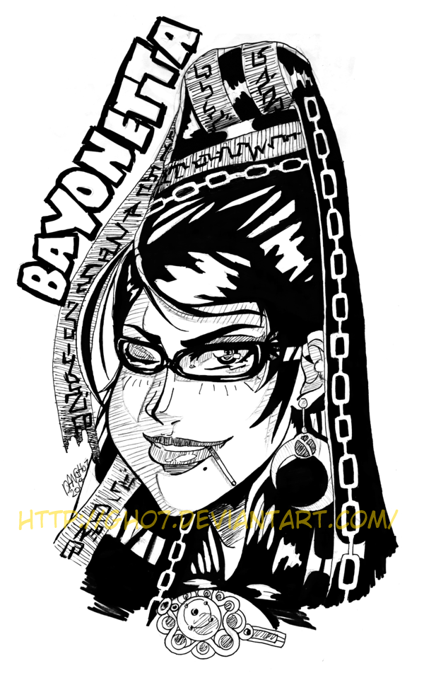 Bayonetta Ink Bust