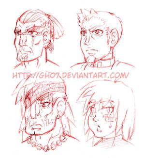 FOTSD Character Heads Pencil