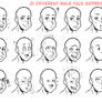 Different Male Face Expressions