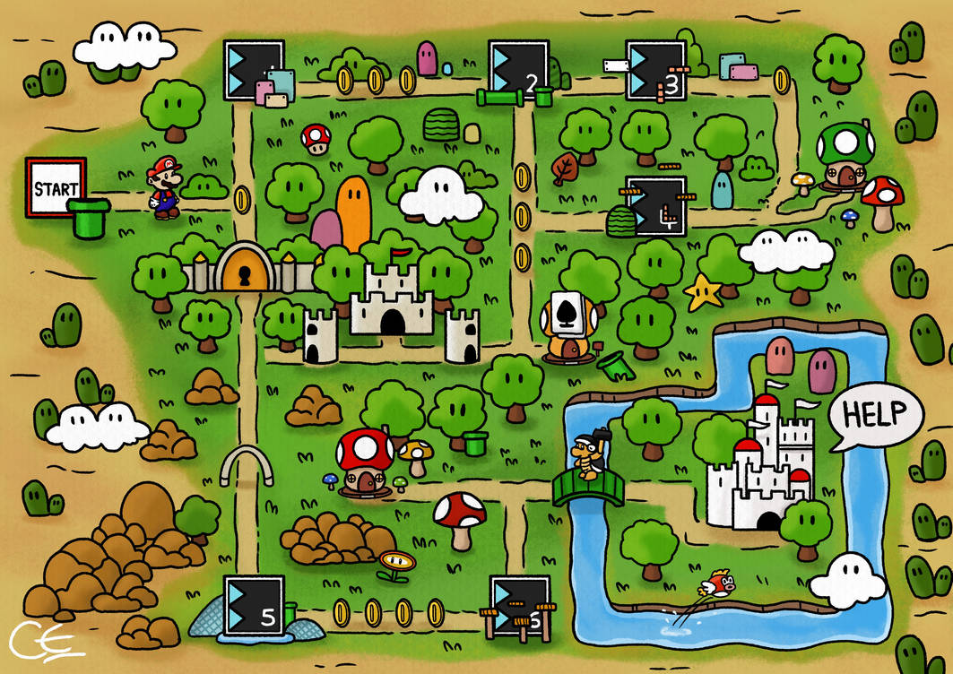 New Super Mario Bros 3 World Map PROJECT by UltimateGamer45 on