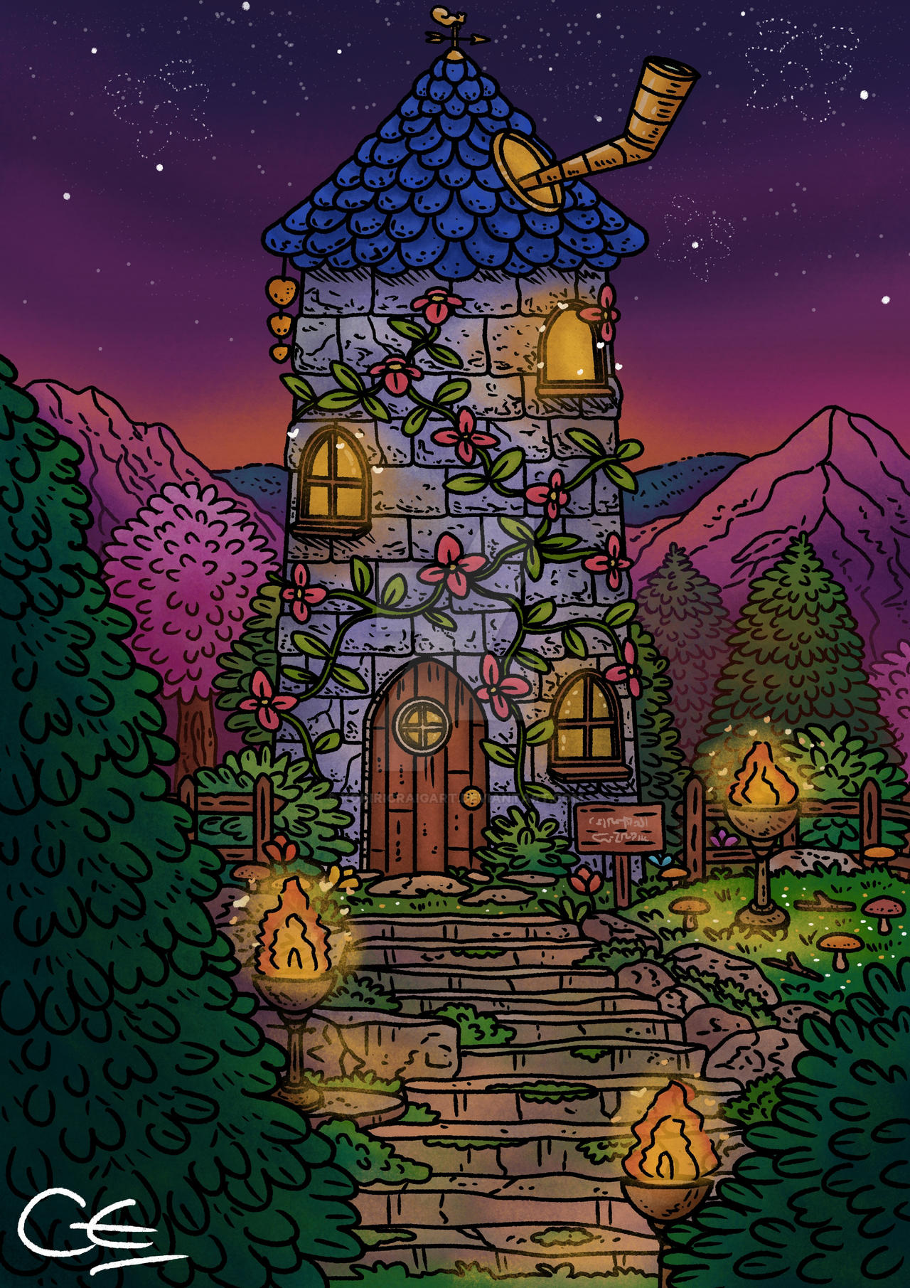 Wizards Tower - Stardew Valley by KokiriCraigArt on DeviantArt