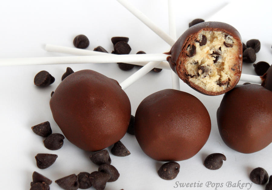 Chocolate Chip Cookie Dough Pops