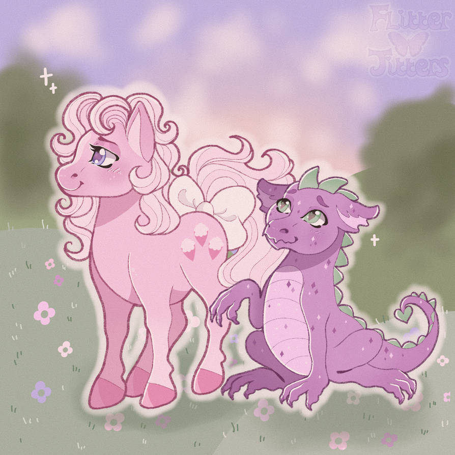 Lickety Split + Spike by flitterjitters on DeviantArt