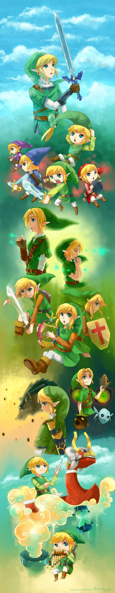 25 years of Legend of Zelda by anocurry