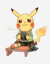 Tea Time Pikachu